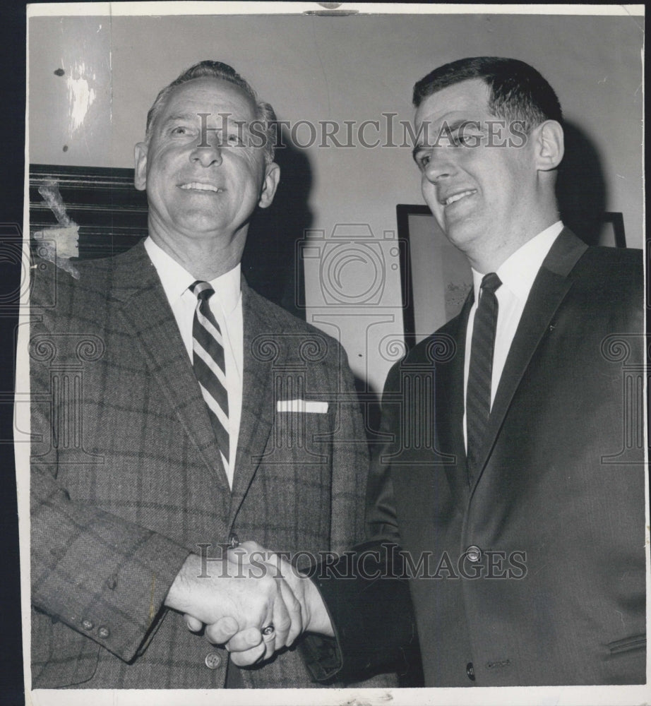 1966 Assistant General Manager Milt Schmidt Harry Sinden Coach - Historic Images