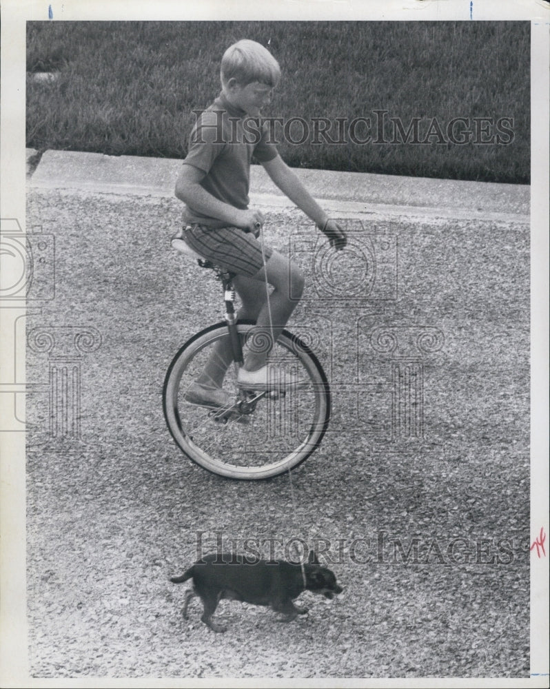 1969 Unicycle St. Petersburg Ronnie Etchison - Historic Images