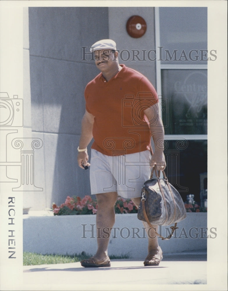 1991 Press Photo Bears football player William Perry - Historic Images