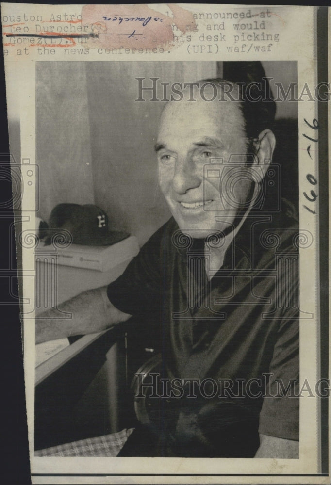 1973 Leo Durocher,press conference - Historic Images