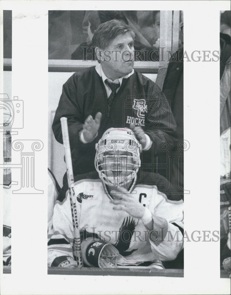 Press Photo Boston College Coach Len Ceglarski - Historic Images