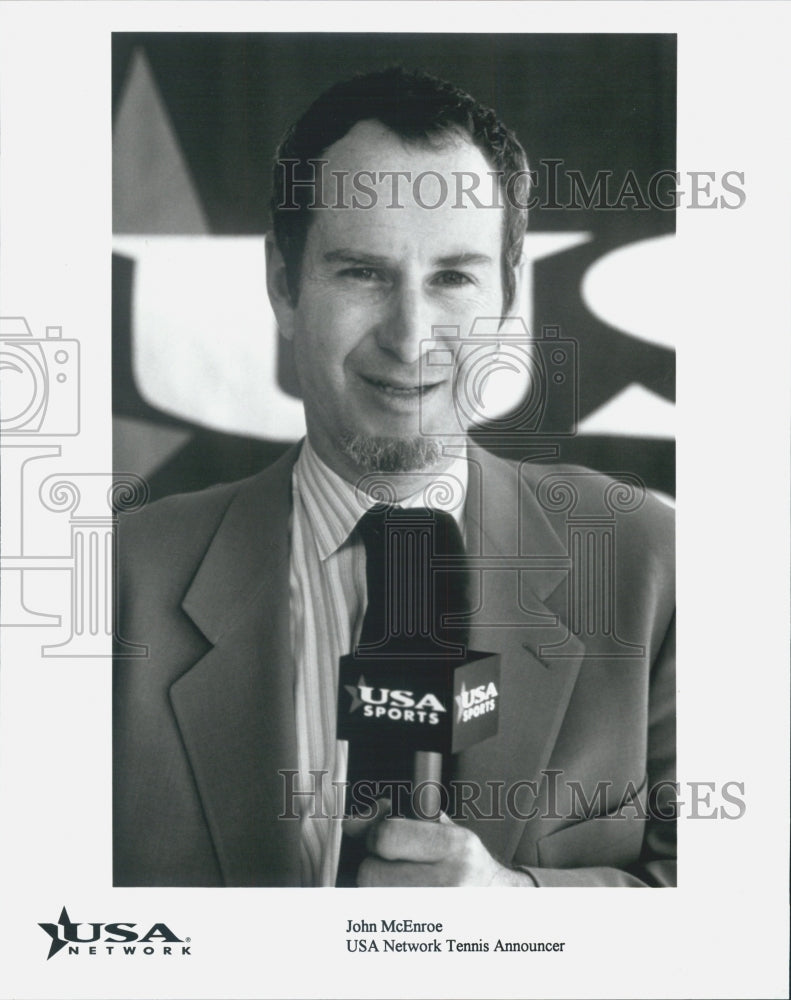 1997 Press Photo USA Network Host OF US Open John McEnroe - Historic Images