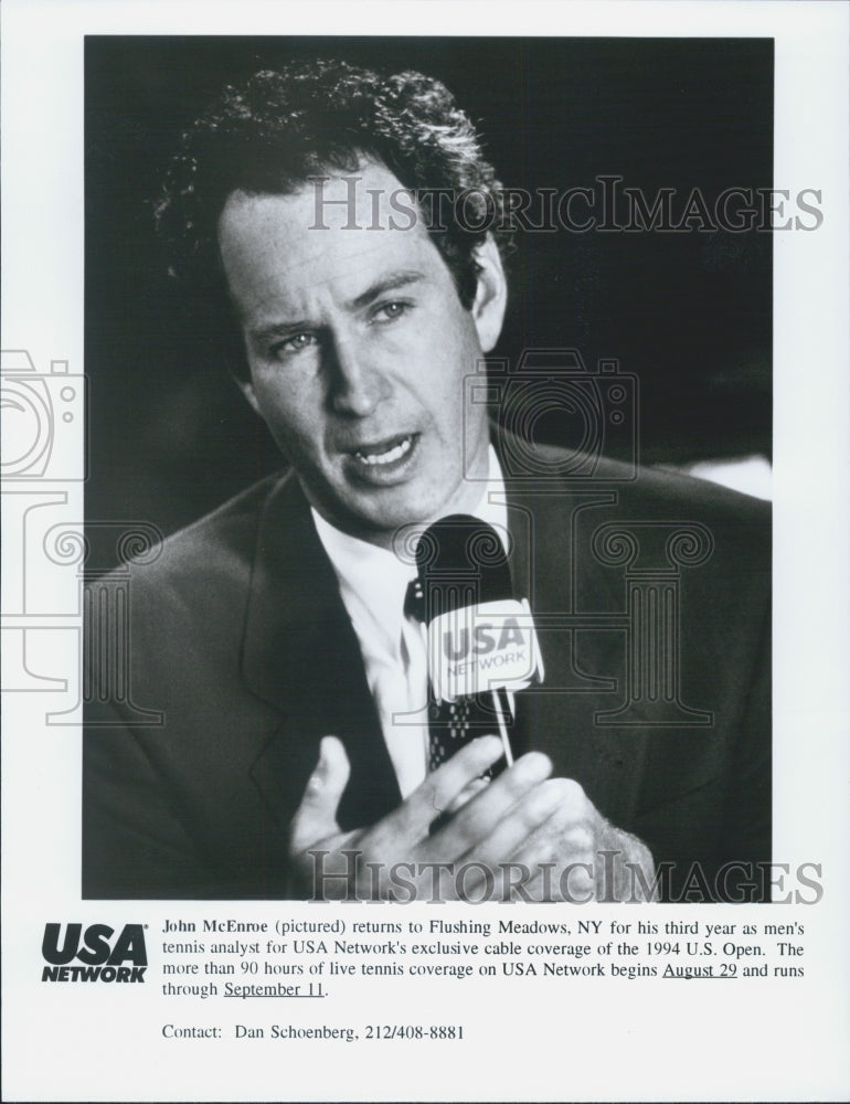 1994 Press Photo John McEnroe US Open Golf Tournament - Historic Images