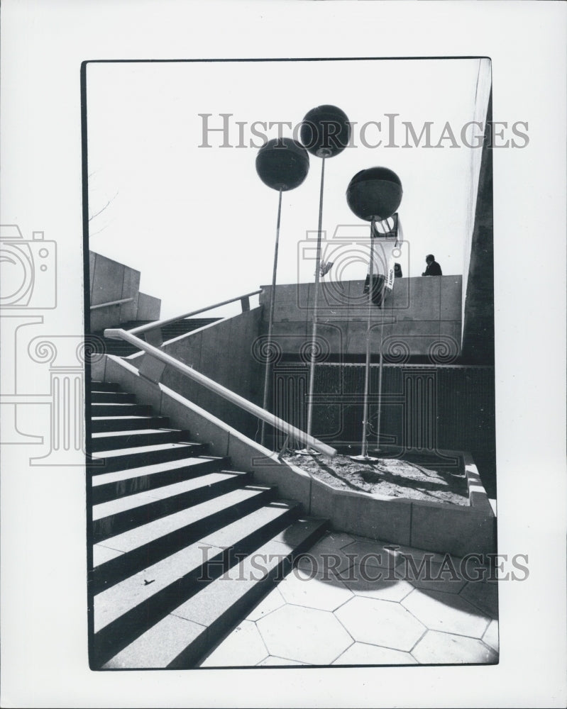 1979 Press Photo Detroit Civic Center Hart Plaza - Historic Images