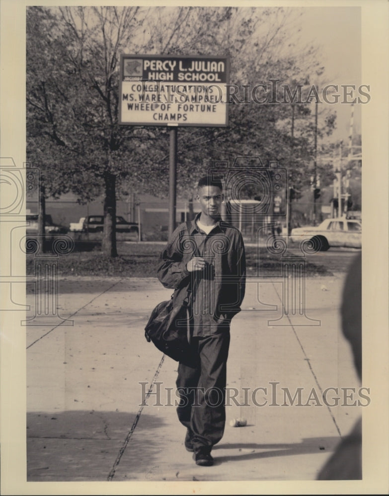 1993 Press Photo STudents released from Julian high Adrian Jackson - Historic Images