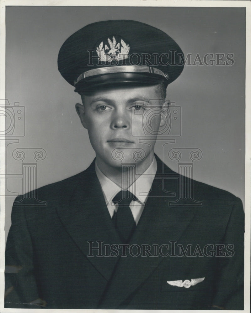 1957 American Airlines Flight Engineer James Olson - Historic Images