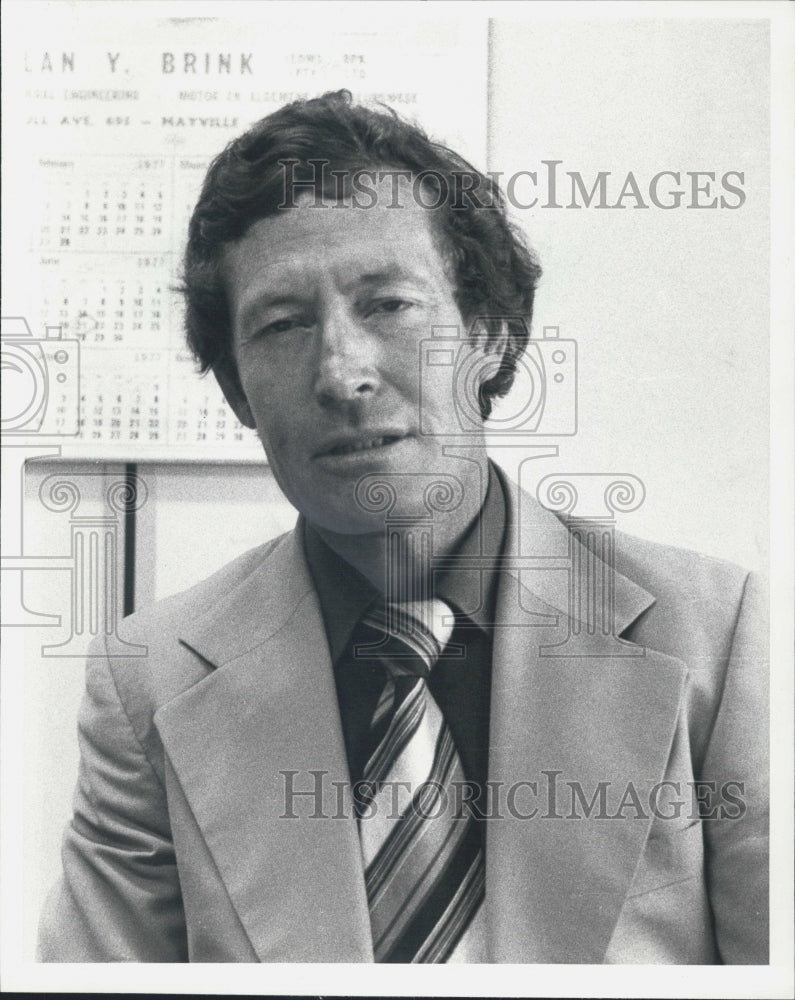 1978 Press Photo Professor of Political Science Gerrit Olivier - Historic Images