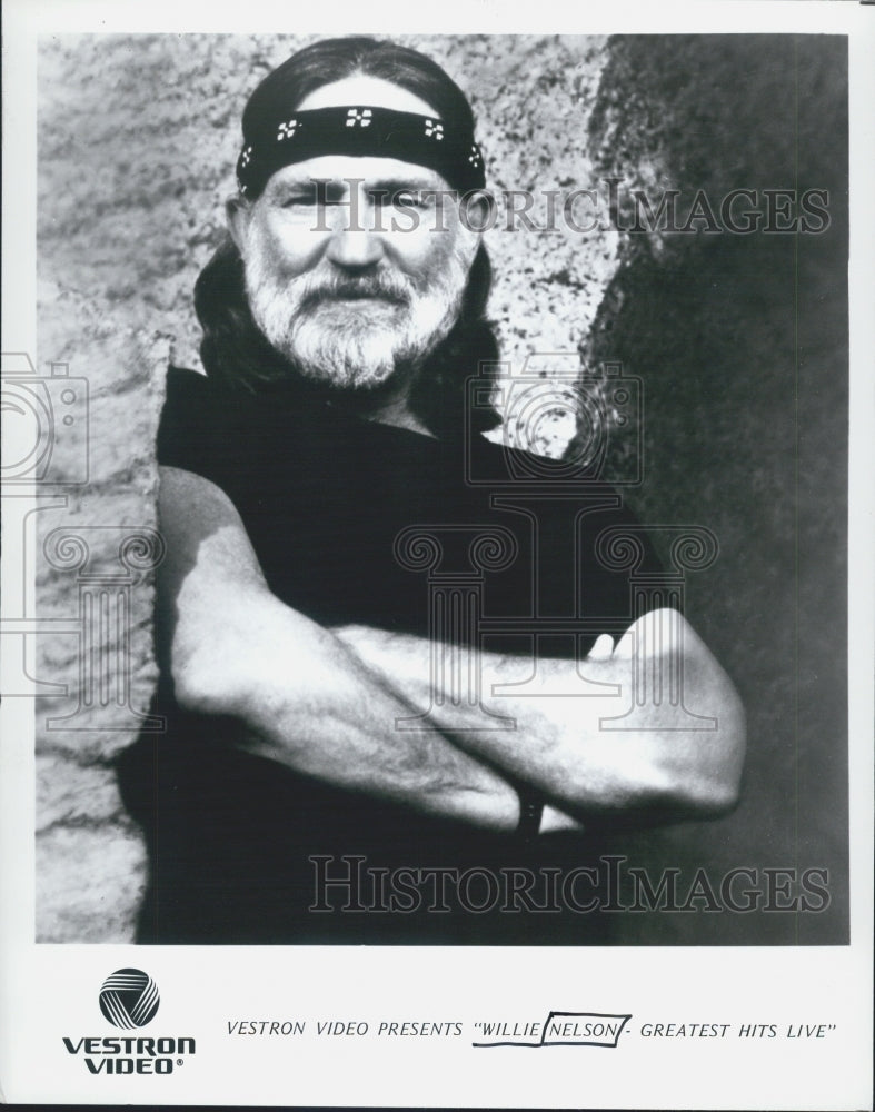 Press Photo Vestron Video Presents Willie Nelson &quot;Greatest Hits Live&quot; - Historic Images