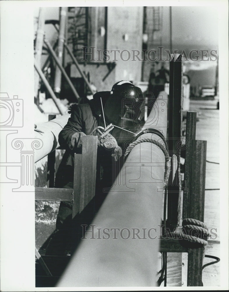 1986 Press Photo Bridges Sunshine Skyway construction - Historic Images