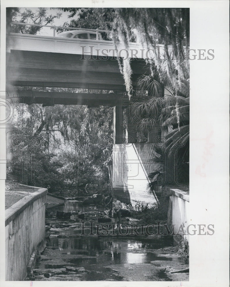 1967 Press Photo busiest bridges Booker Creek 9th Street South - Historic Images