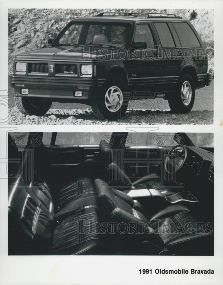 1991 Press Photo Oldsmobile Bravada Automobile/Car - Historic Images