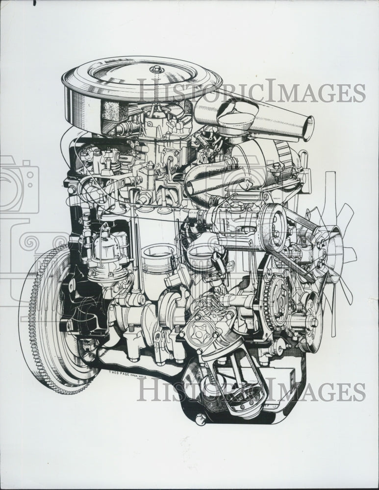 Press Photo An engine illustration - Historic Images