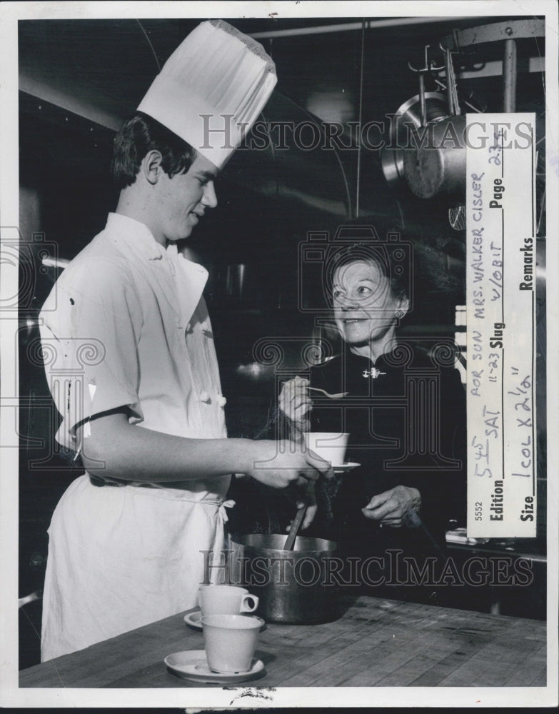 1972 Press Photo Tom Miner &amp; Mrs Walker Cisler - Historic Images