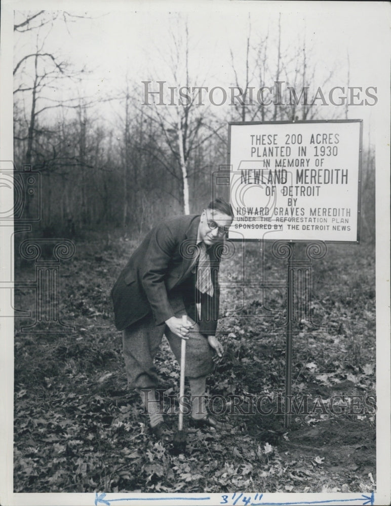 1935 Press Photo Reforestation of Michigan - Historic Images