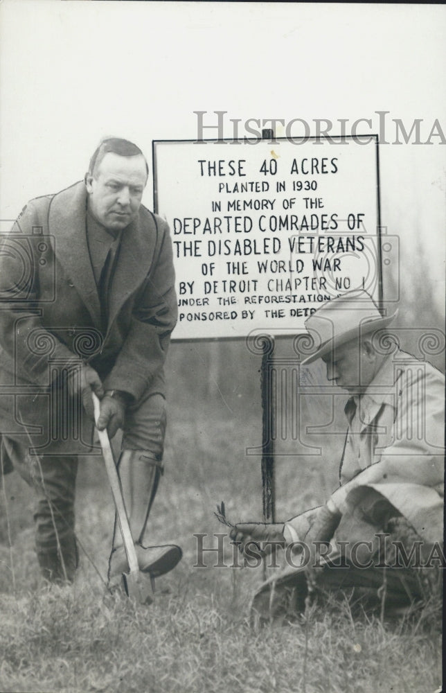 1930 Press Photo Reforestation in Michigan - Historic Images