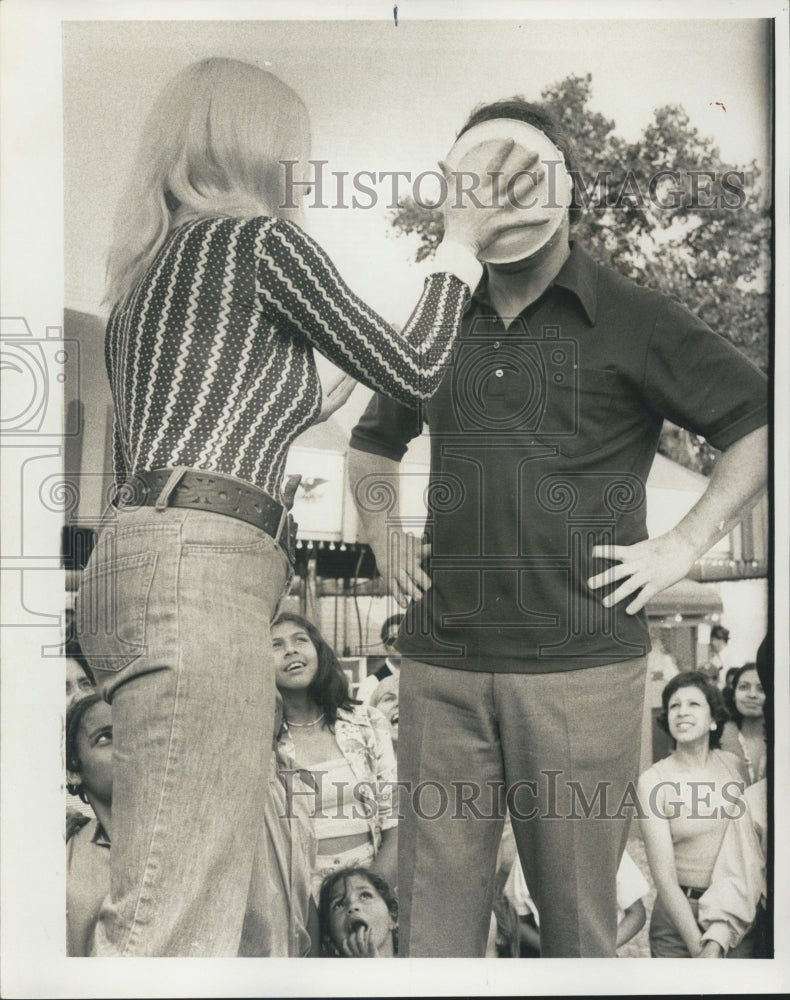 1975 Patricia Kaczar Throws Pie In Face/William Singer/Alderman - Historic Images