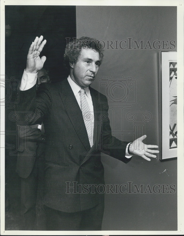 1982 Press Photo Bill Singer host fundraiser Colorado Congressman Tim Wirth - Historic Images