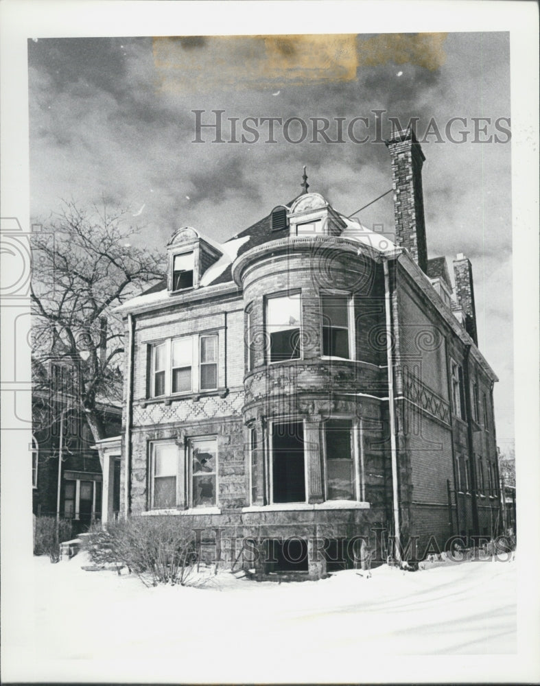 1981 Press Photo Art Poenter Music School Detroit Michigan Exterior - Historic Images