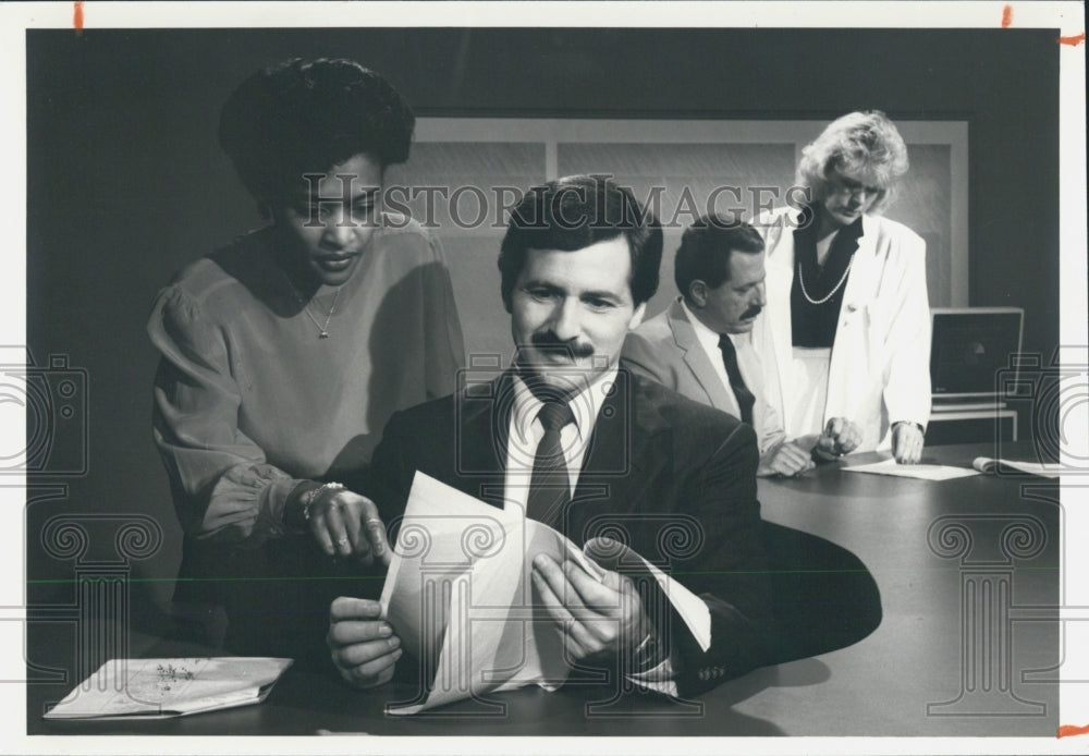 1986 Press Photo Suncoast Business Journal Staff - Historic Images