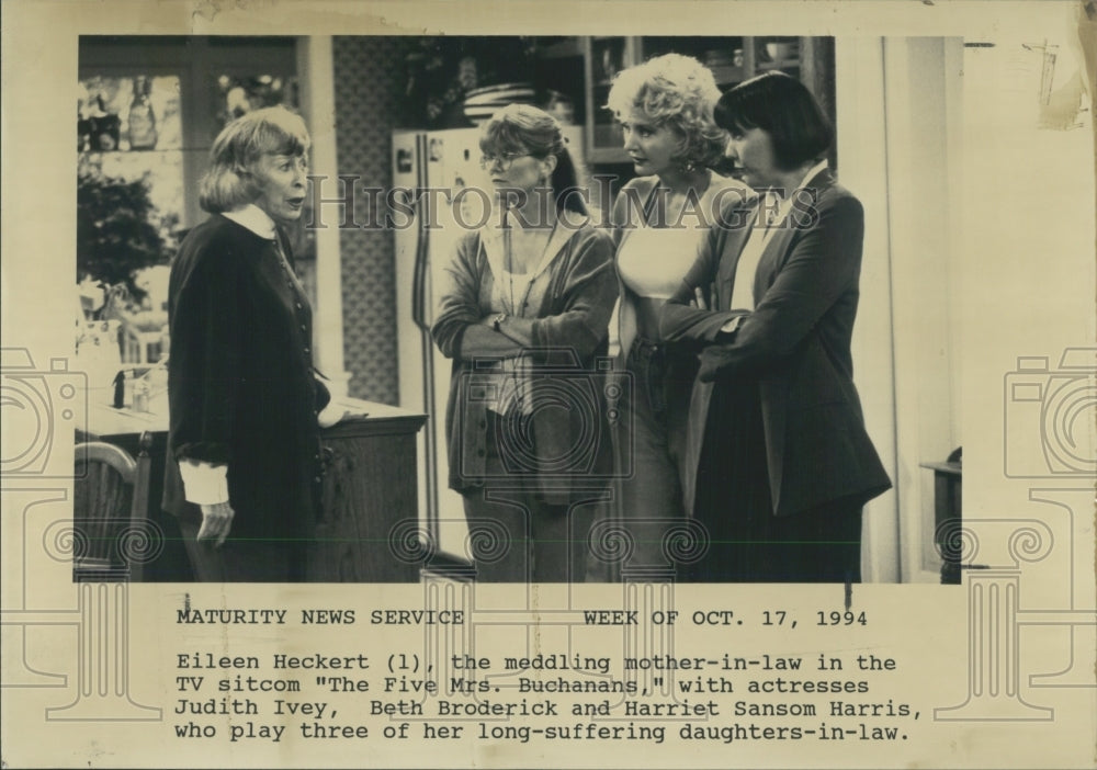 1994 Press Photo Women from &quot;The Five Mrs. Buchanans&quot; - Historic Images