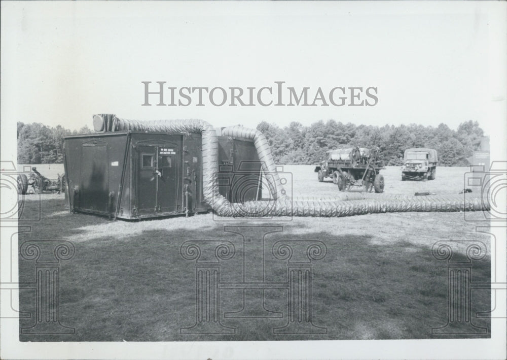 Press Photo Army Hospital Operating Room. - Historic Images