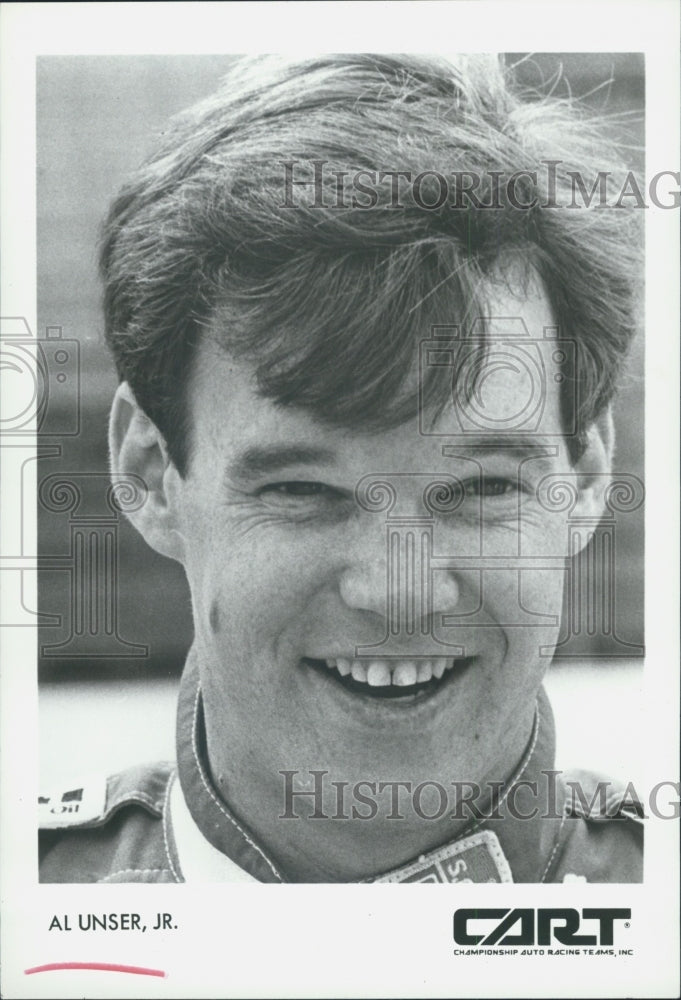 1988 Press Photo Al Unser Jr. Racecar Driver Championship Auto Racing Team CART - Historic Images