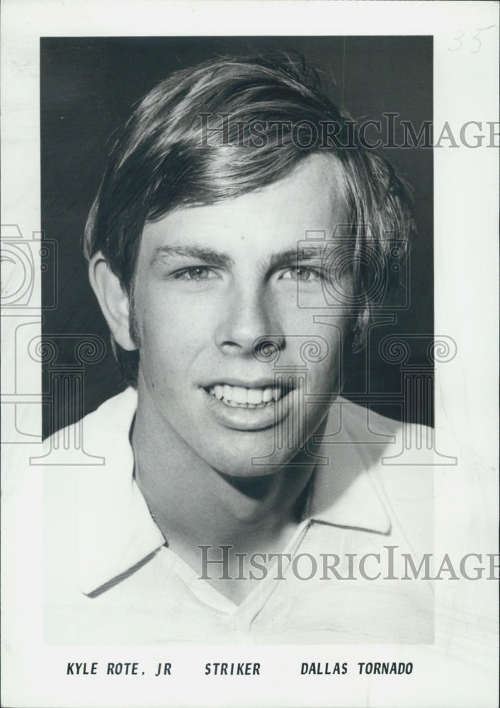 1974 Kyle Rote Jr. Striker Dallas Tornado Soccer Player - Historic Images