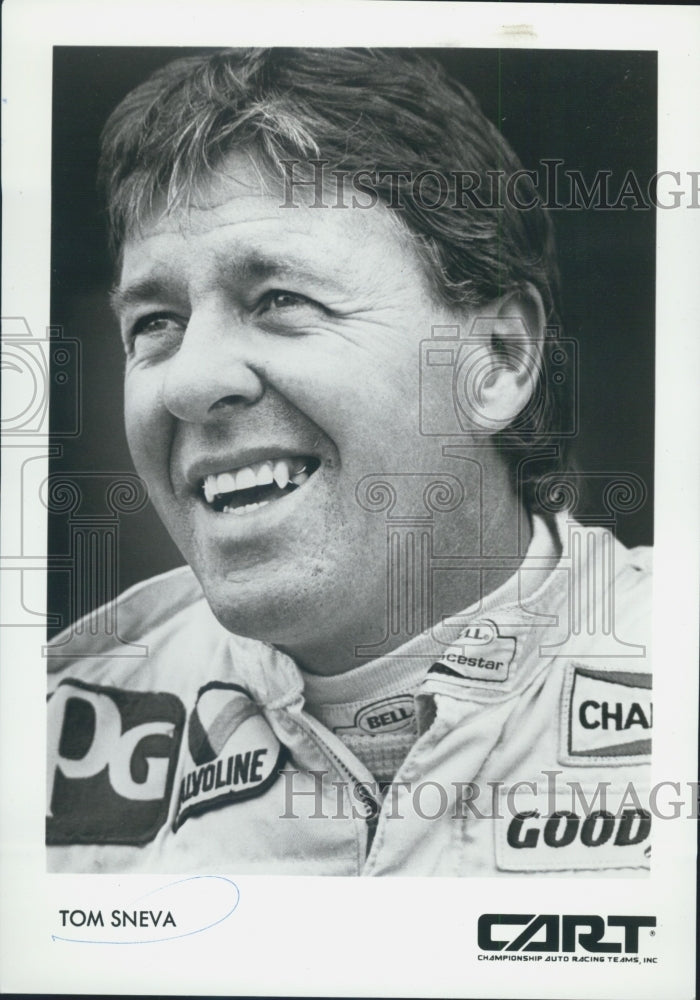 1986 Press Photo Tom Sneva Race Car driver - Historic Images