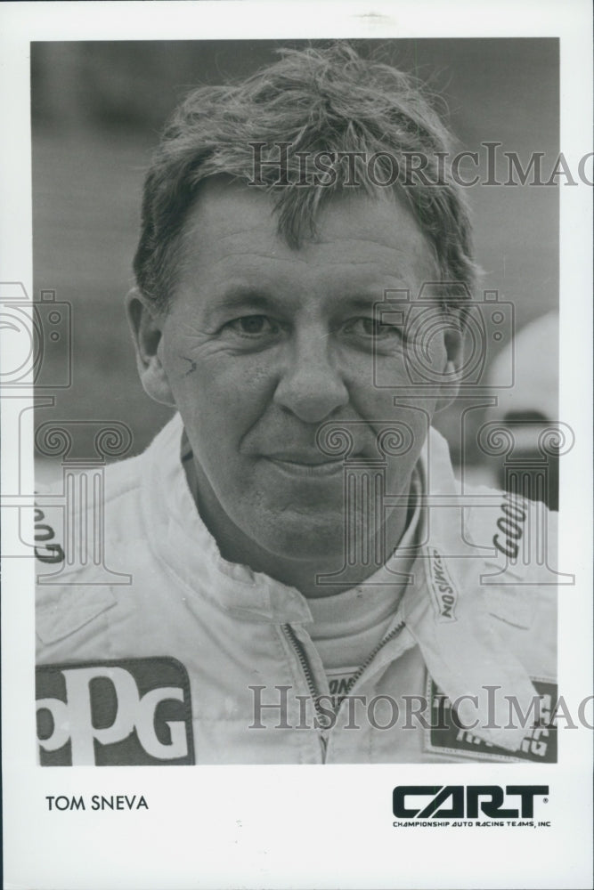 Press Photo TOm Sneva Race Car Driver - Historic Images