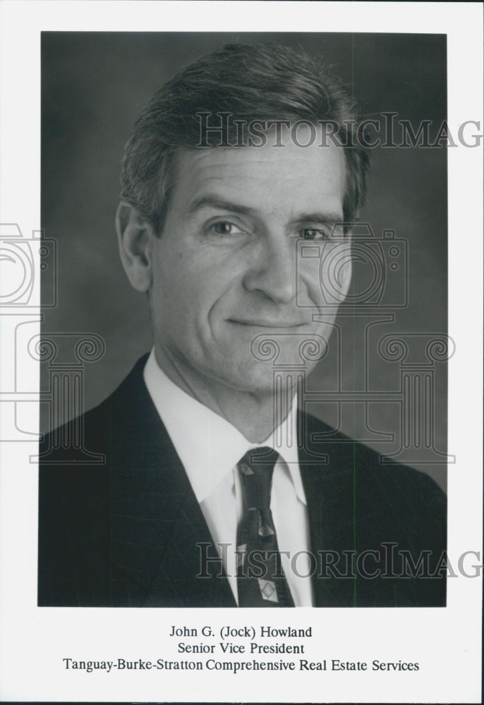 1996 Press Photo John G Jock Howland Senior Vice President Tanguay Burke Realty - Historic Images