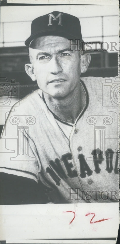 Press Photo Phil Rigney, Baseball Player for Minneapolis - Historic Images