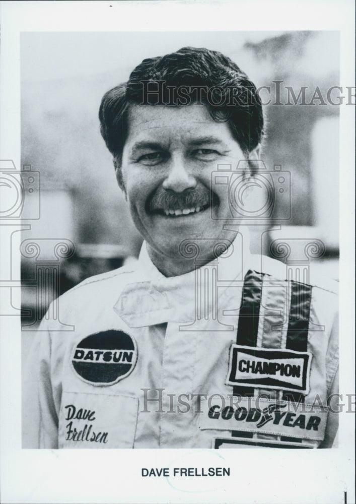 Press Photo Auto Racer Dave Frellsen - Historic Images