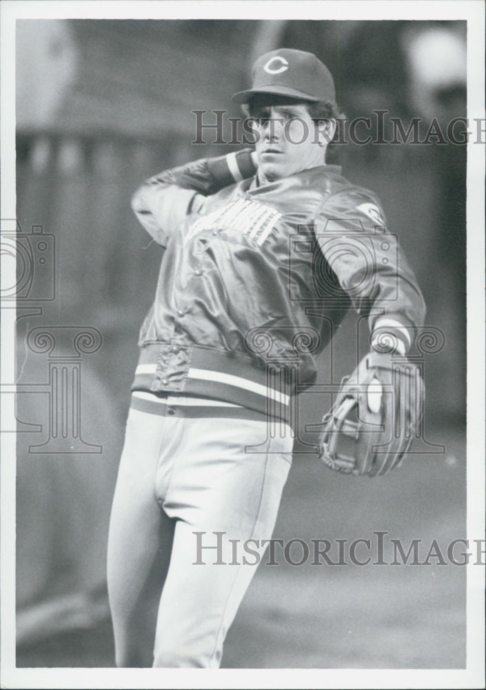 1985 Press Photo John Stuper Cincinnati Reds - Historic Images