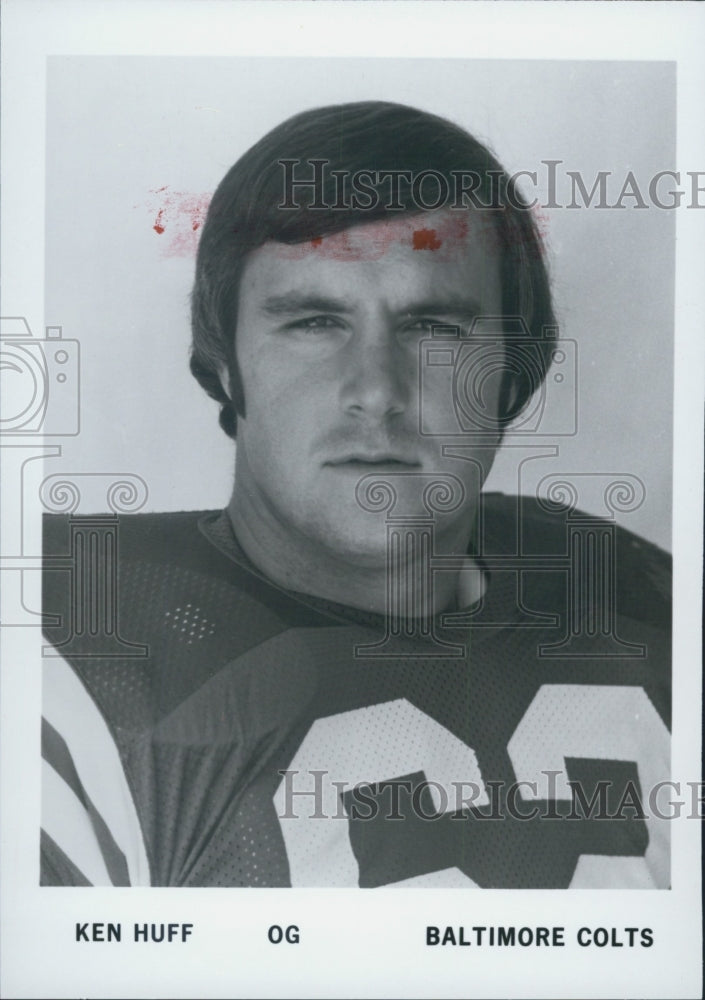 Press Photo of Ken Huff of the Baltimore Colts - Historic Images