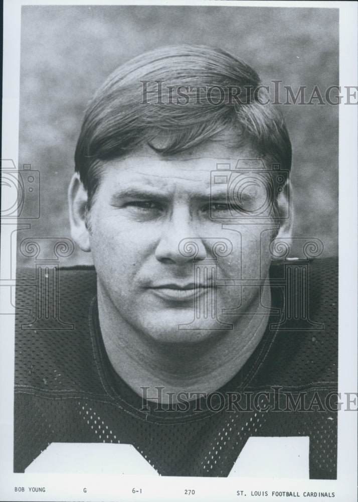 Press Photo Bob Young, St. Louis Cardinals - Historic Images