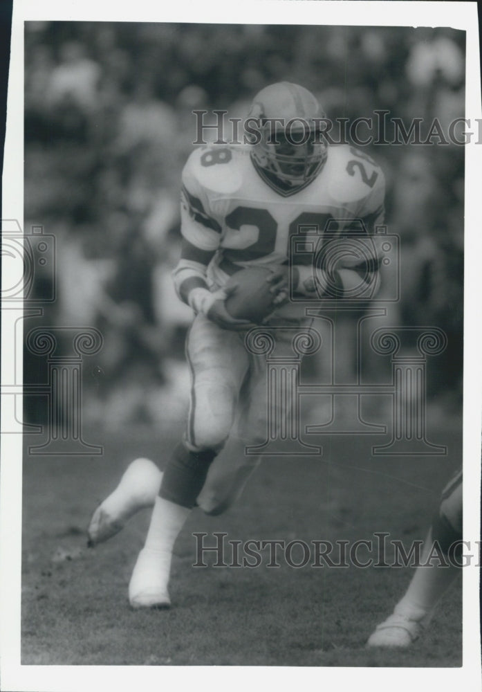 Press Photo Curt Warner Seattle Seahawks Football Running Back - Historic Images