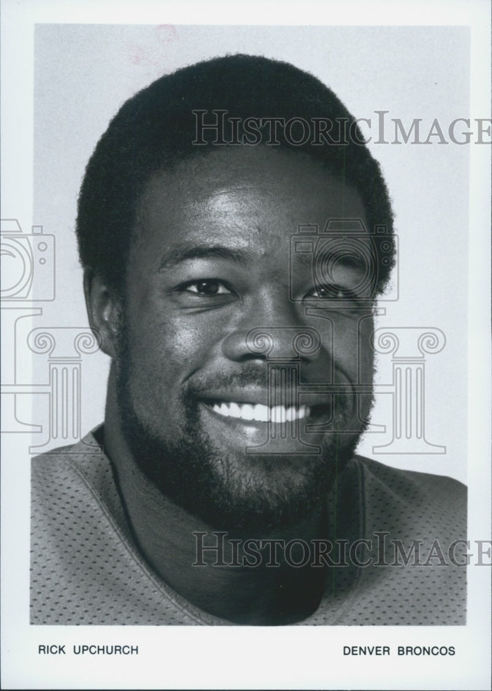 Press Photo Denver Broncos Wide Receiver Rick Upchurch - Historic Images