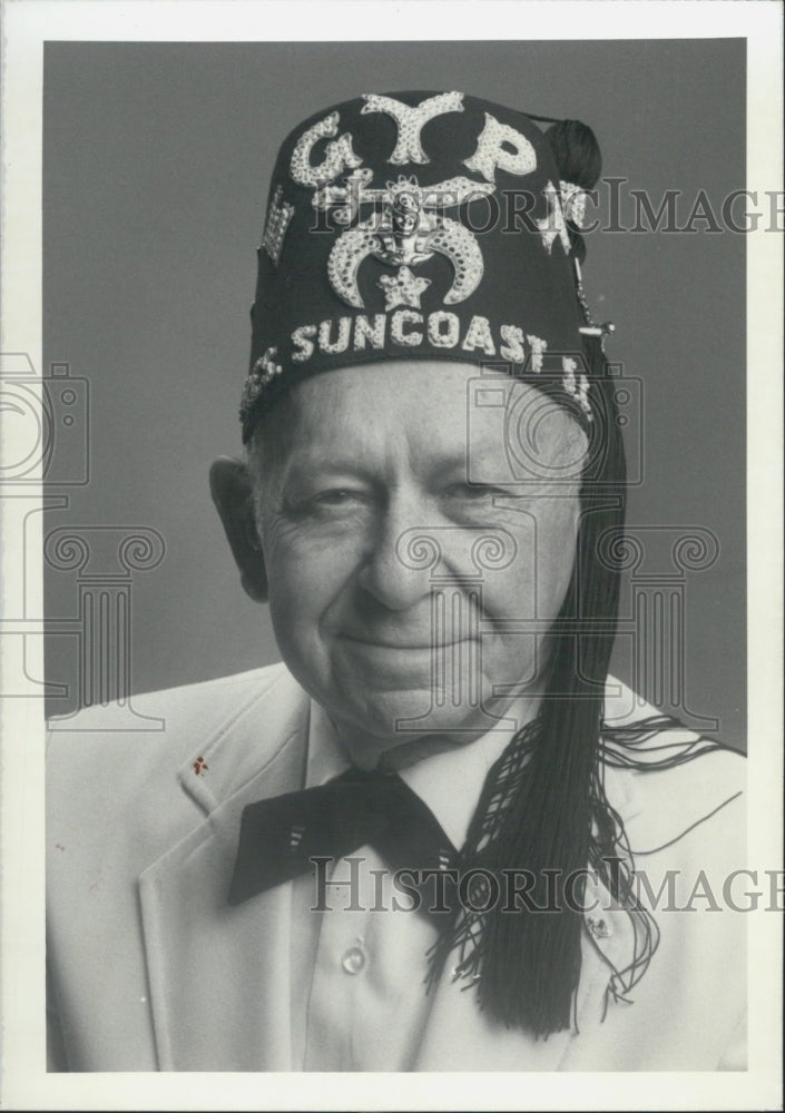 1991 Press Photo President Shrine Club Walter Pollack - Historic Images