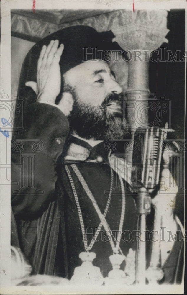 Press Photo Autocephalous Cypriot Orthodox Church Archbishop Makarios - Historic Images