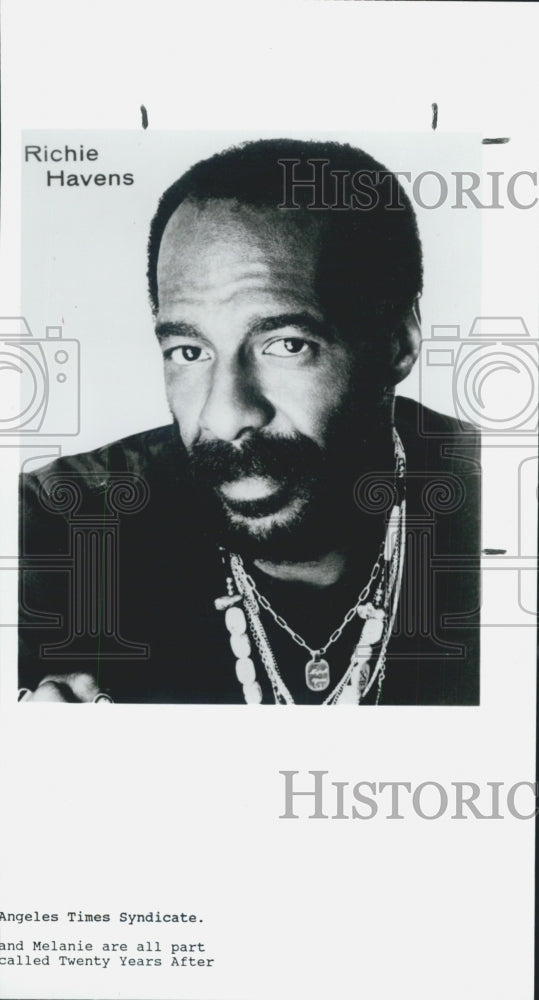 1989 Press Photo Richie Havens African American Folk Singer Guitarist - Historic Images