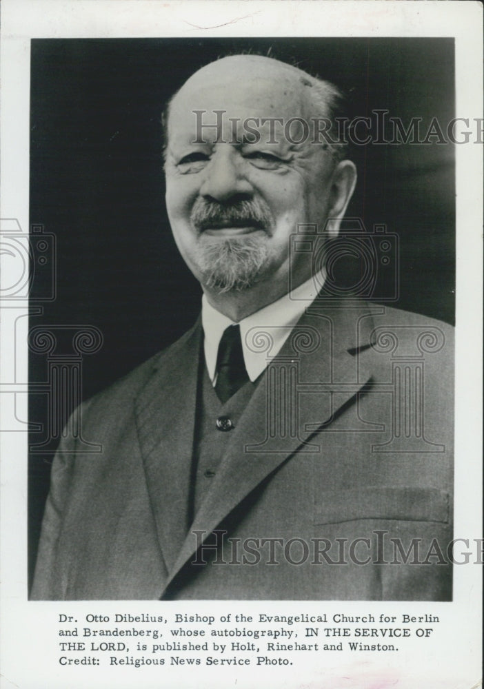 1967 Press Photo Karl Friedrich Otto Dibelius - Historic Images