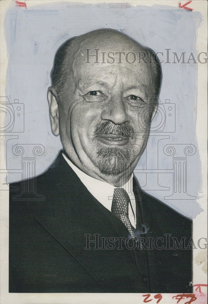 1958 Press Photo Bishop Otto Bibelius banned from preaching in East Berlin - Historic Images