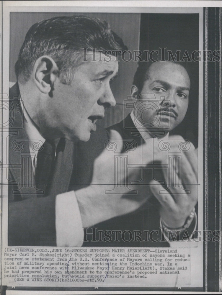 1970 MILWAUKEE MAYOR HENRY MAIER - Historic Images