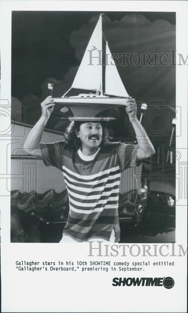 Press Photo Gallagher in &quot;Gallagher&#39;s Overboard&quot; - Historic Images