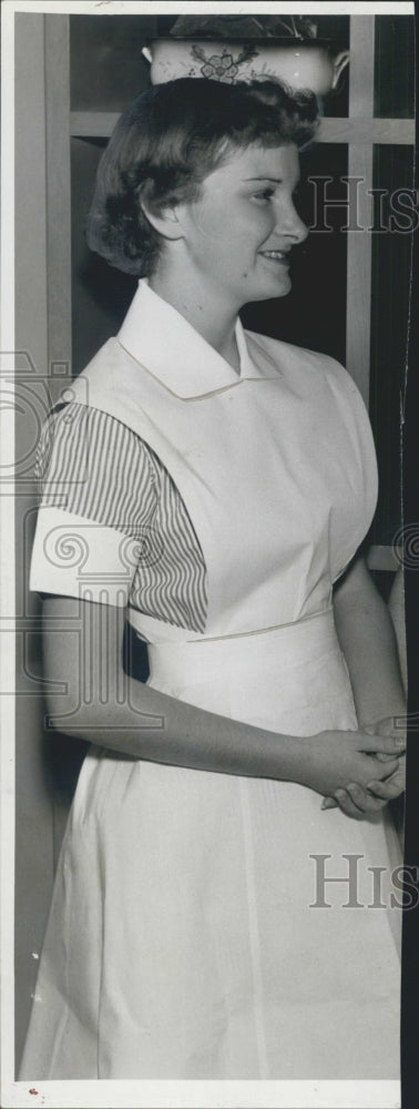 1954 Sarah DeVane Wearing Nurse&#39;s Uniform - Historic Images