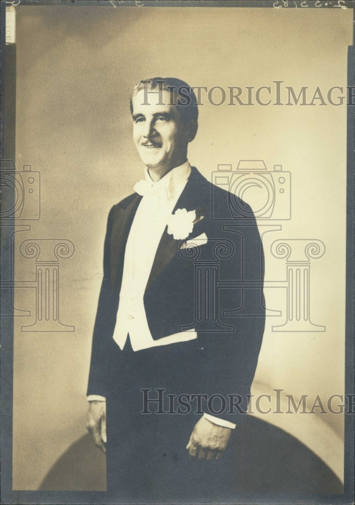 Press Photo Composer Roy De Valliere Portrait - Historic Images