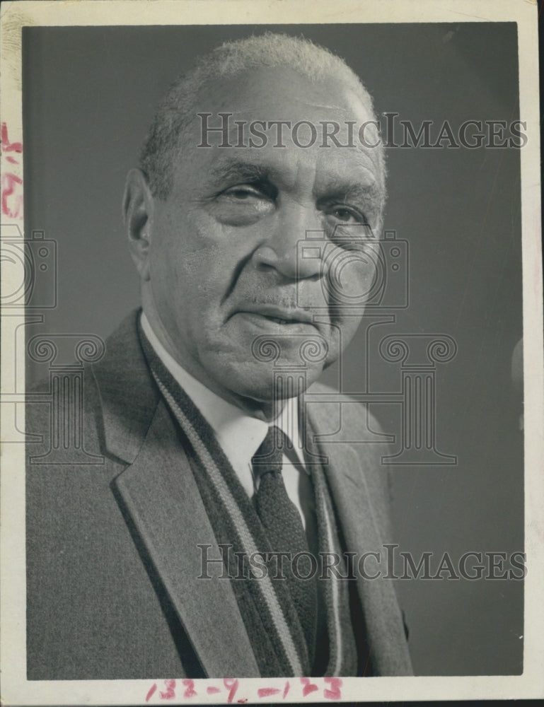 1973 Ex-Principal Gibbs High School Andrew J. Polk Portrait - Historic Images