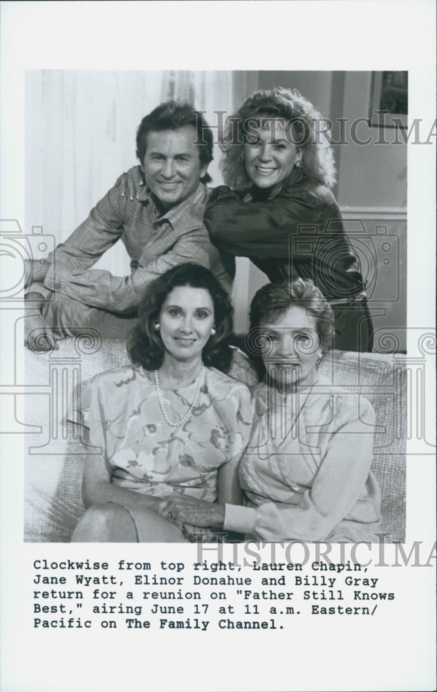 Press Photo Father Still Knows Best Film Lauren Chapin Jane Wyatt Billy Gray - Historic Images