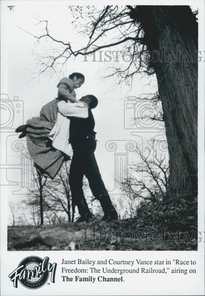 Press Photo Race Freedom Underground Railroad Film Janet Bailey Courtney Vance - Historic Images