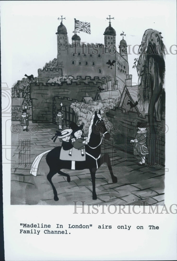 Press Photo Madeline In London Animated Film Scene Showing On Family Channel - Historic Images